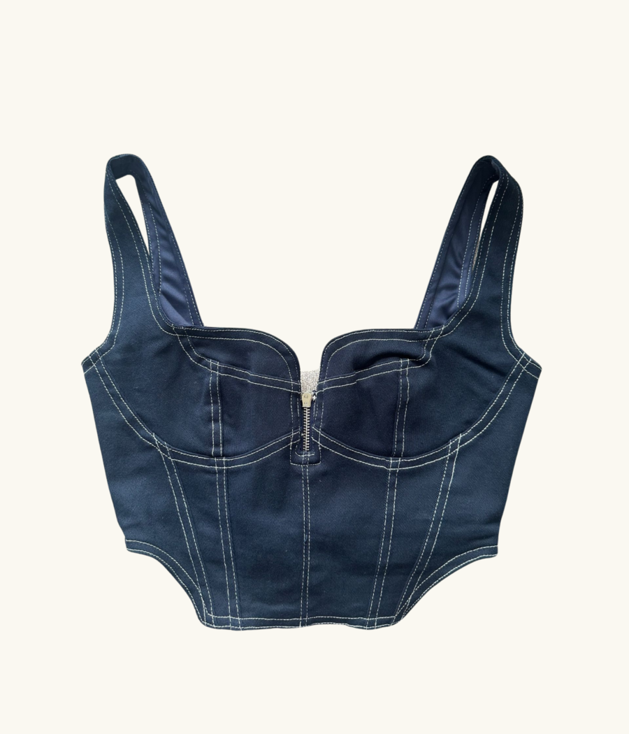 DENIM CROP TOP