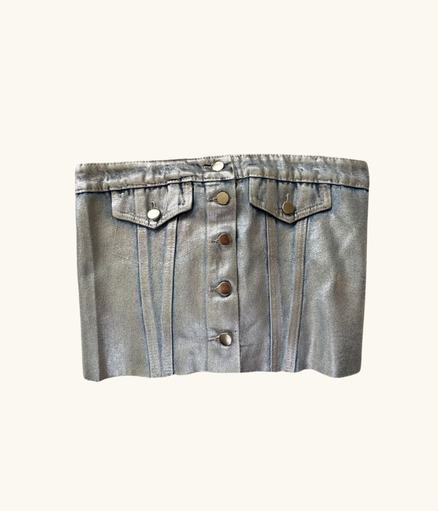 STRAPLESS DENIM