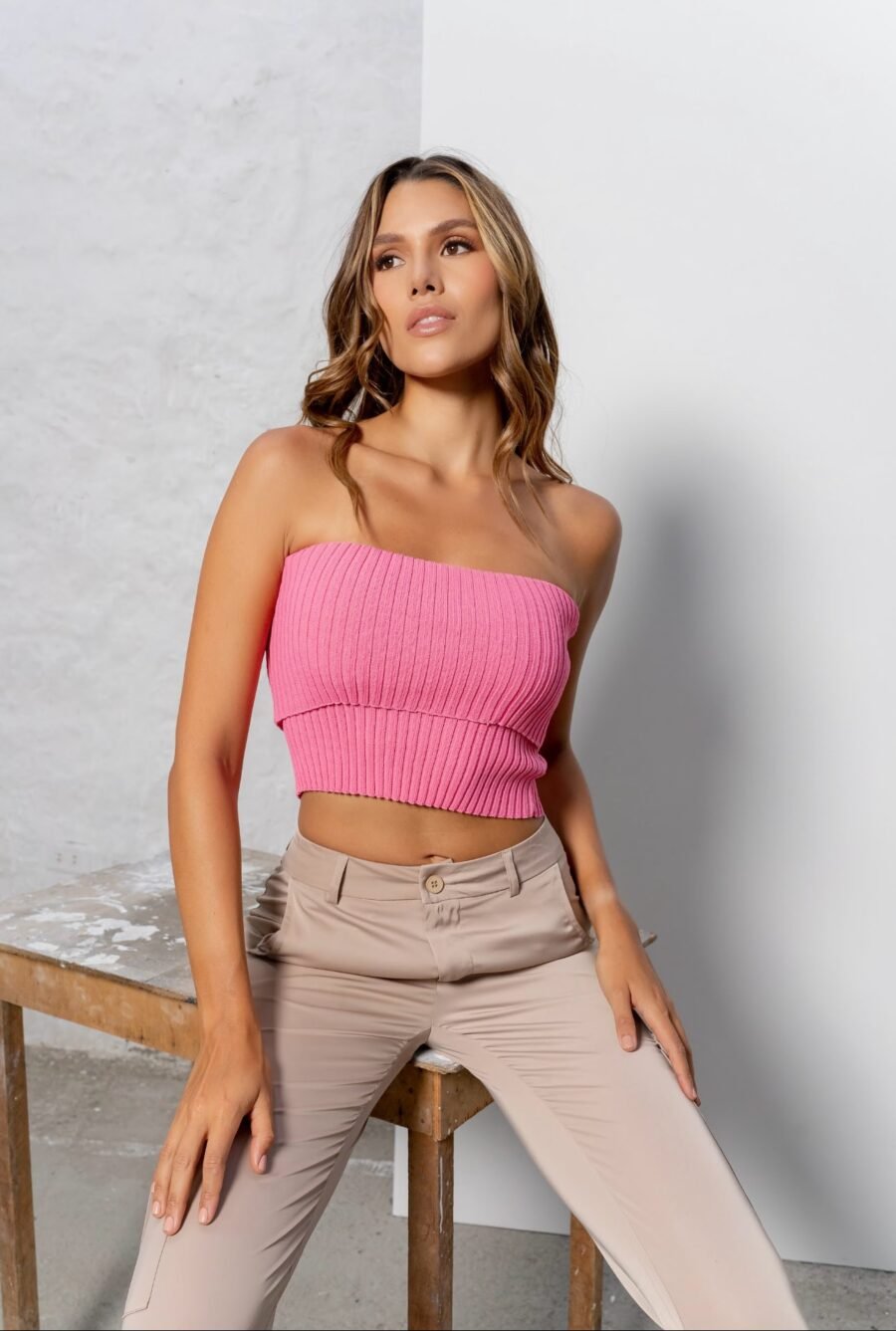 PINK STRAPLESS